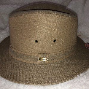 Stetson Men's Fedora Hat 31905 Khaki NWT Size Medium